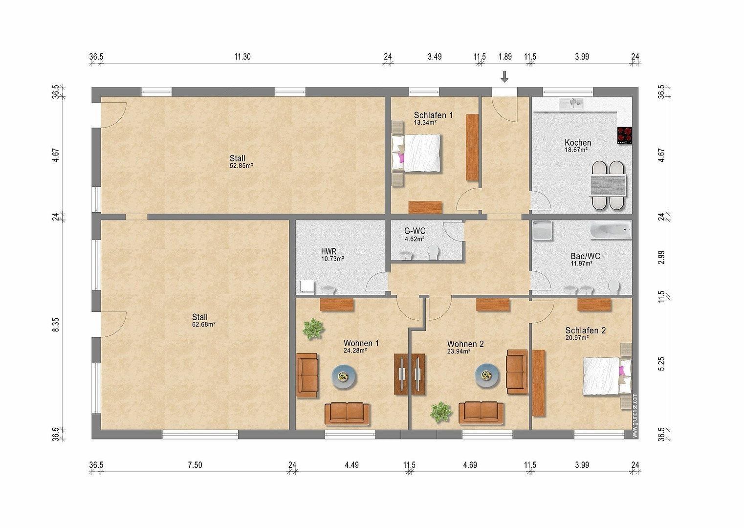 Prodej rodinný dům - , Dolní Sasko, 378 m² - 5