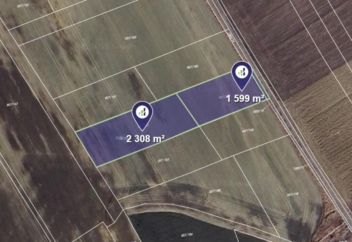 Zemědělské pozemky, Tábor, 862 m²