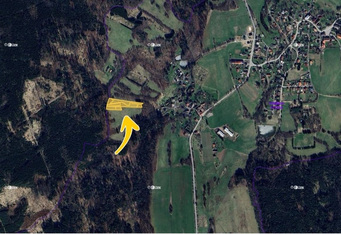 Prodej louka - Včelákov, 5 045 m²