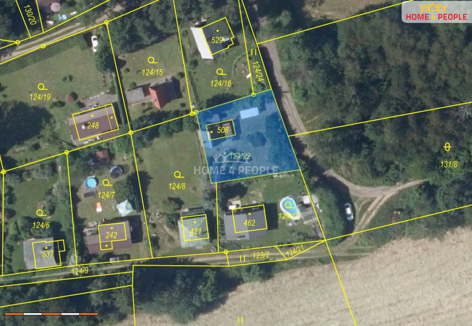 Prodej pozemek pro bydlení - Třebsín, Krňany, 442 m²