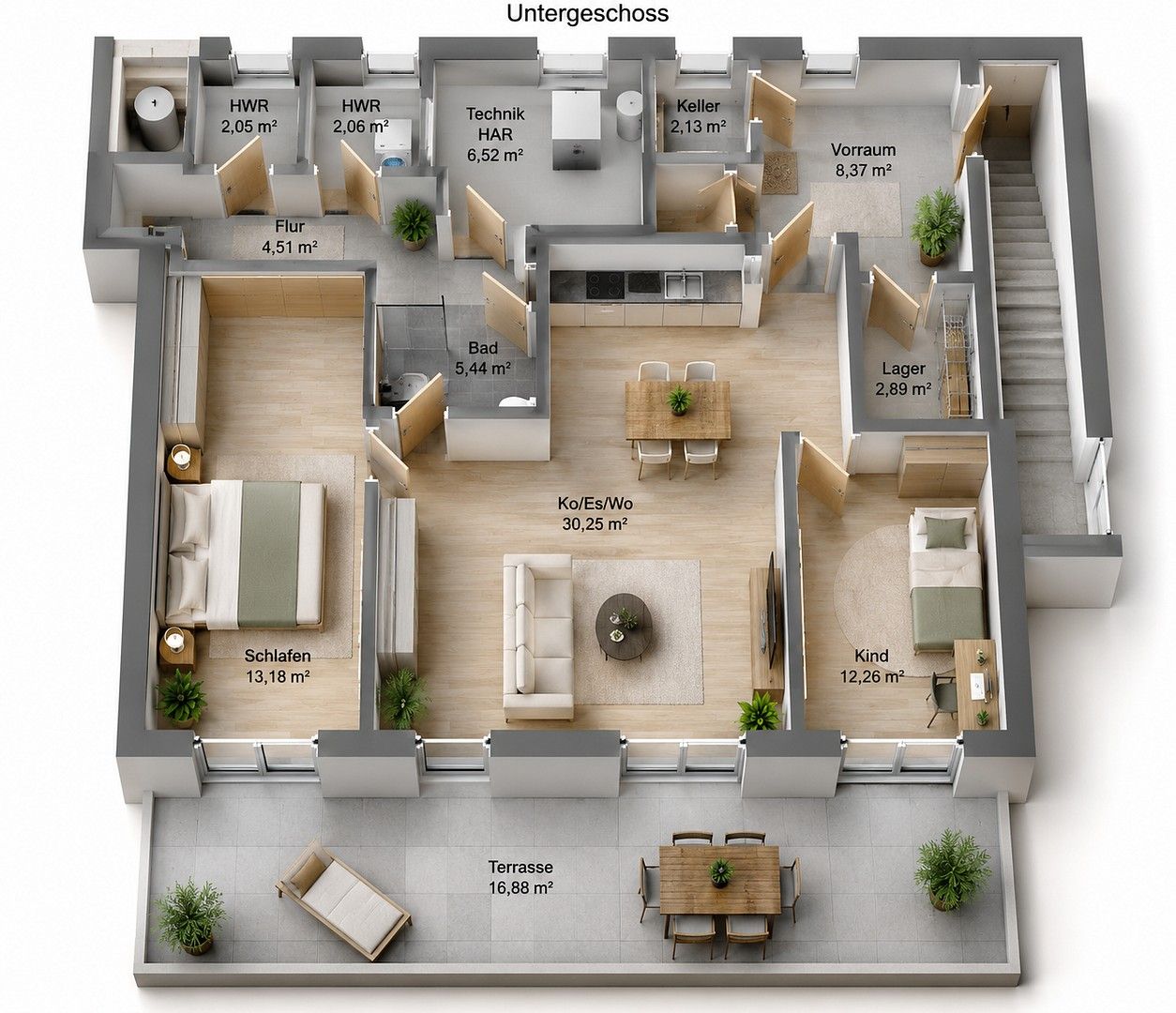 3+1, Kopernikusstraße 14, , Bádensko-Württembersko, 94 m² - 1