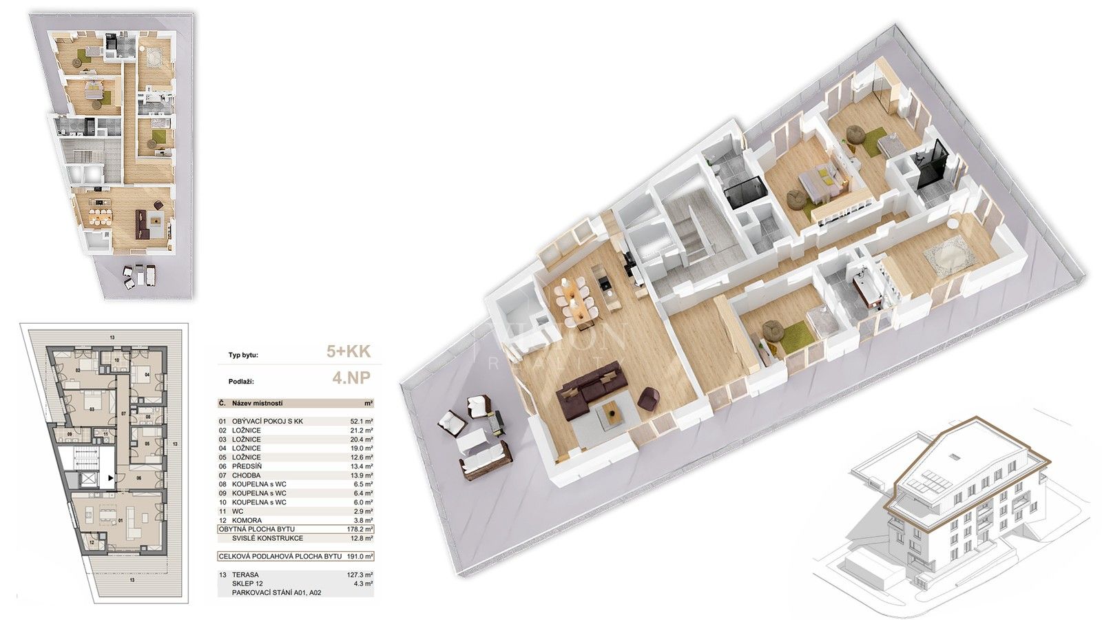 Prodej byt 5+kk - Příbram, 178 m²