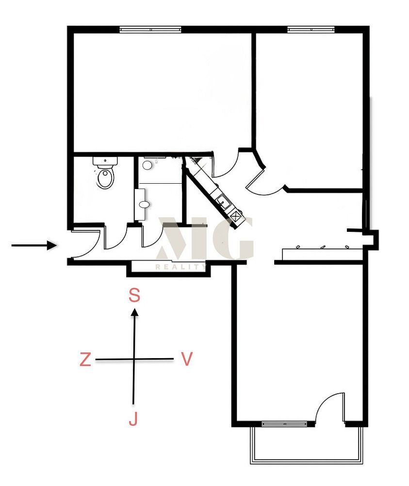 Prodej byt 3+kk - Struhařovská, Praha 4 - Záběhlice, 54 m² - 2