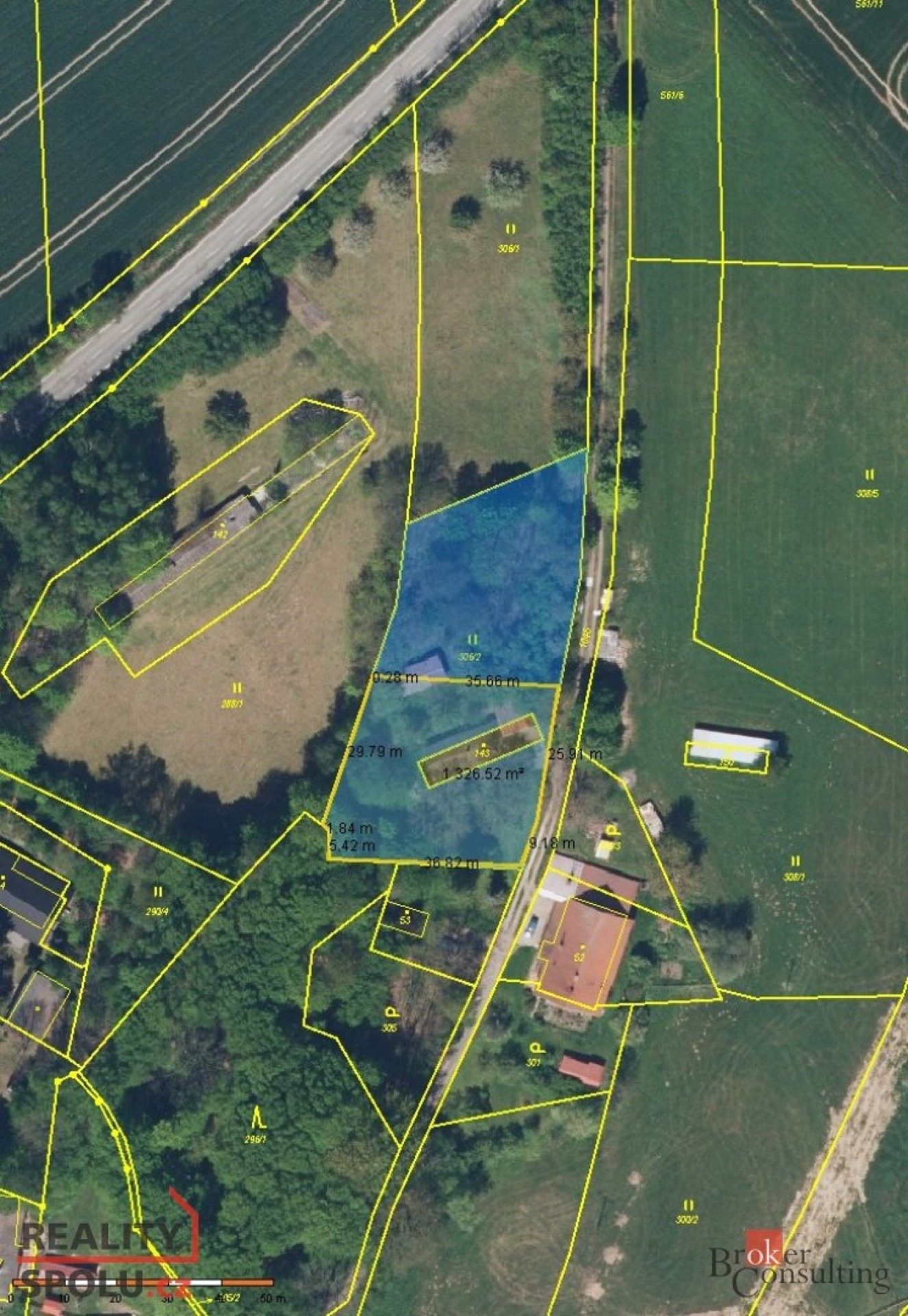 Pozemky pro bydlení, Bohdašín, 1 300 m²