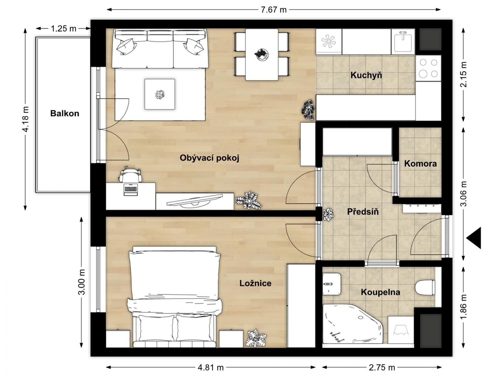 Byt 2+kk · 53 m² · Velenovského, Praha Záběhlice - 4