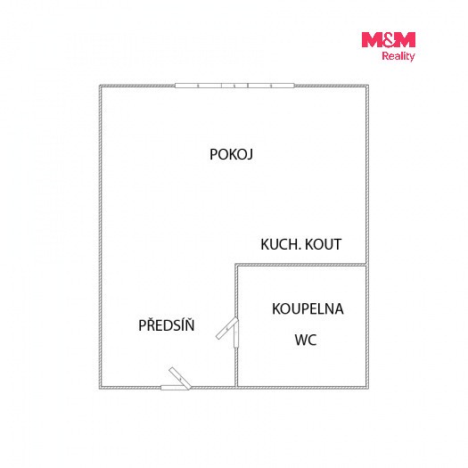 Pronájem byt 1+kk - Marie Majerové, Sokolov, 20 m² - 5
