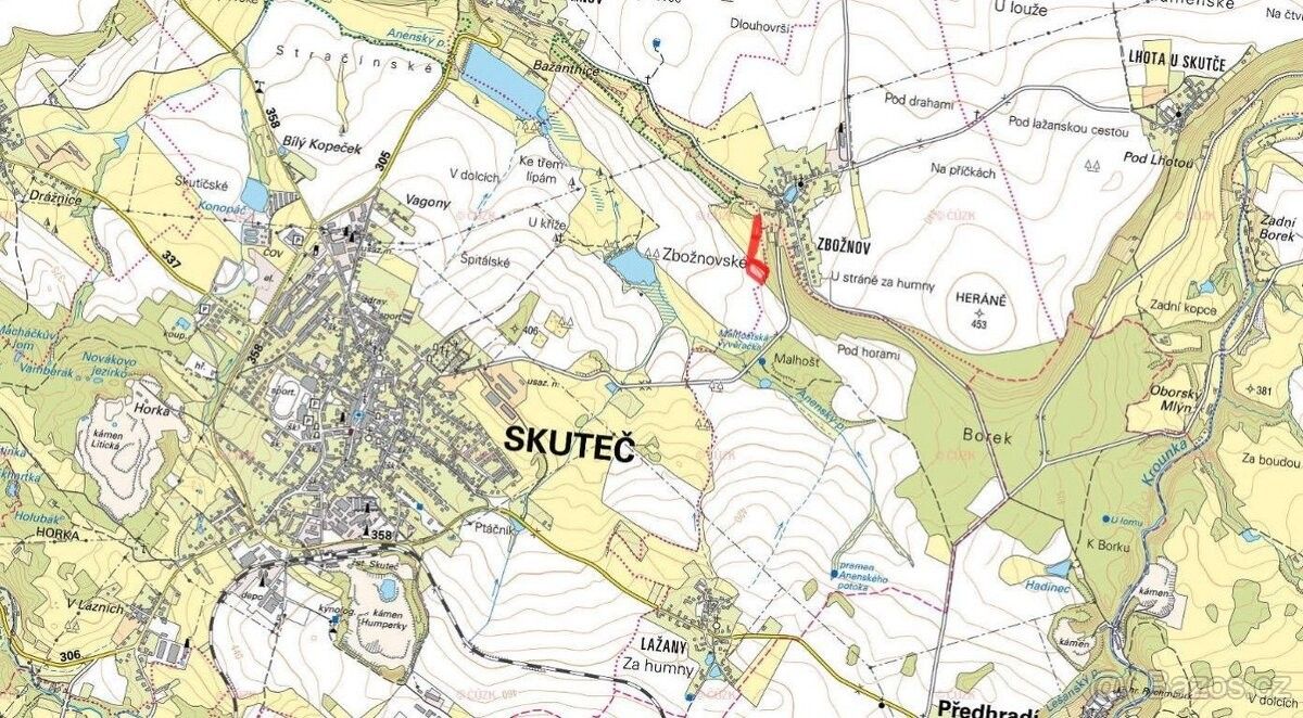 Prodej pozemek pro bydlení - Skuteč, 539 73