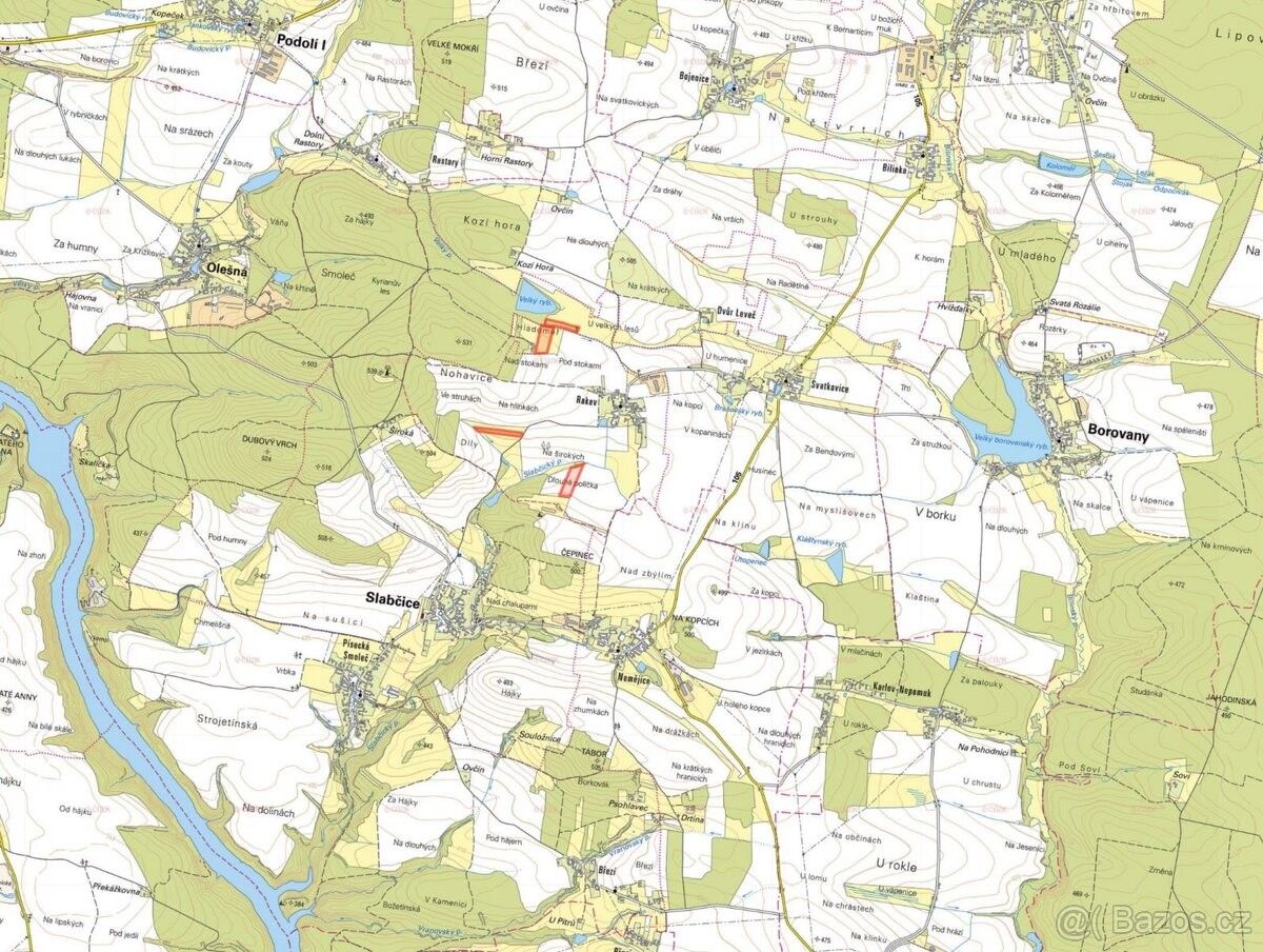 Prodej pozemek pro bydlení - Bernartice u Milevska, 398 43