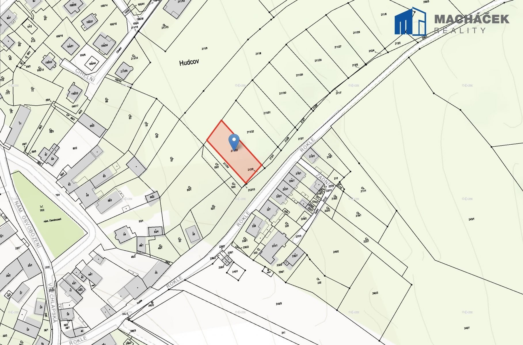 Prodej pozemek pro bydlení - Hudcov, Teplice