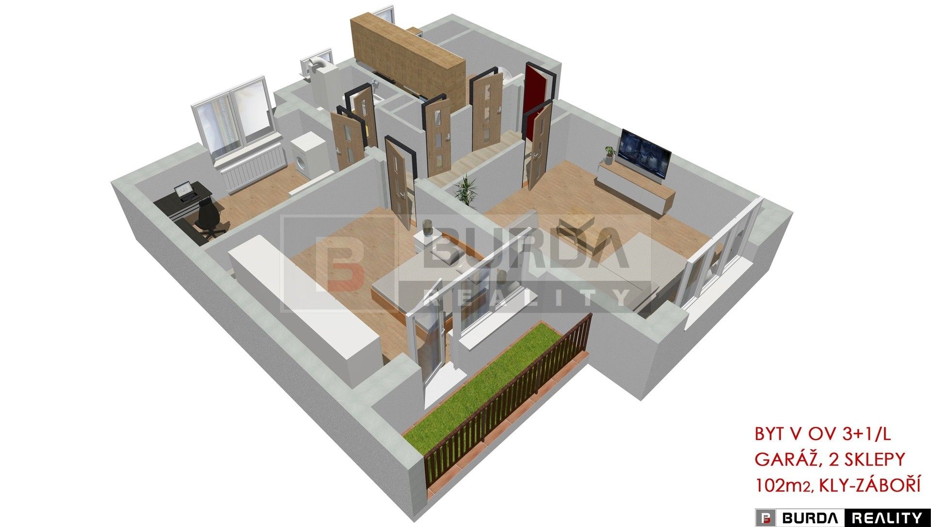 Prodej byt 3+1 - Kly Záboří, 102 m² - 5
