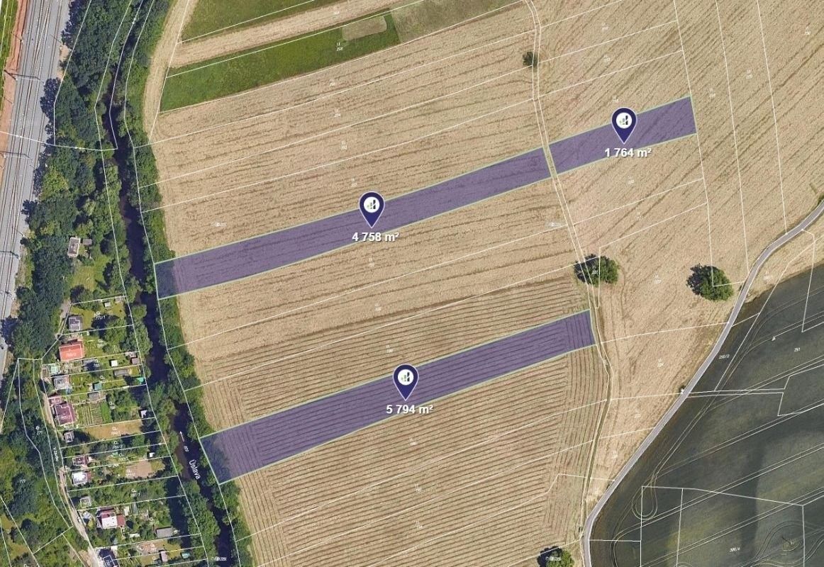 Louky, Plzeň, 3 079 m²