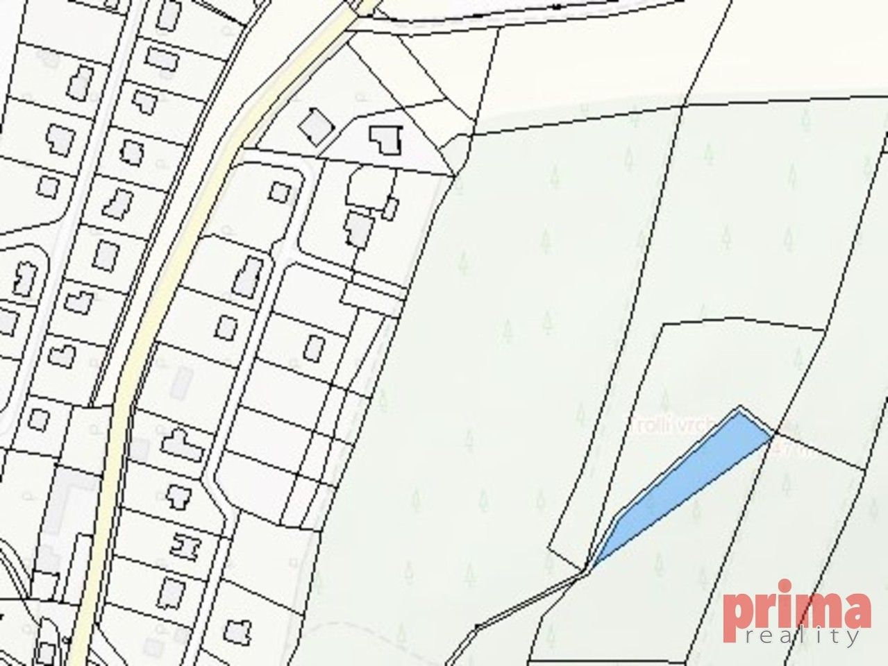 Lesy, Prostřední Lhota, Chotilsko, 3 372 m²