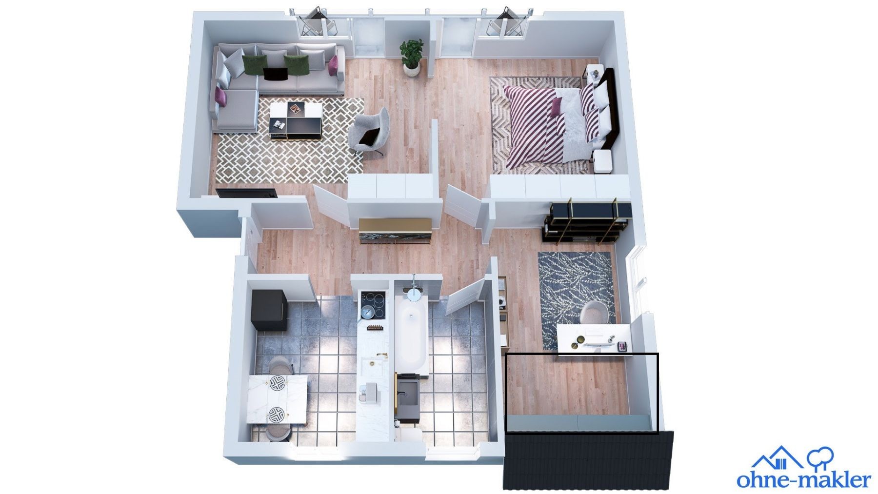 3+1, , Hessen, 75 m² - 2