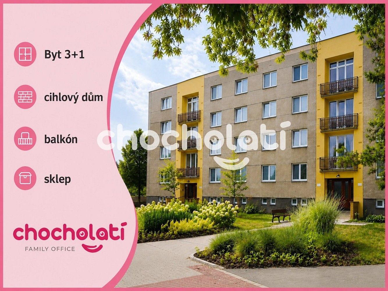 3+1, Pardubice - Studánka, Pardubický kraj, 72 m² - 1