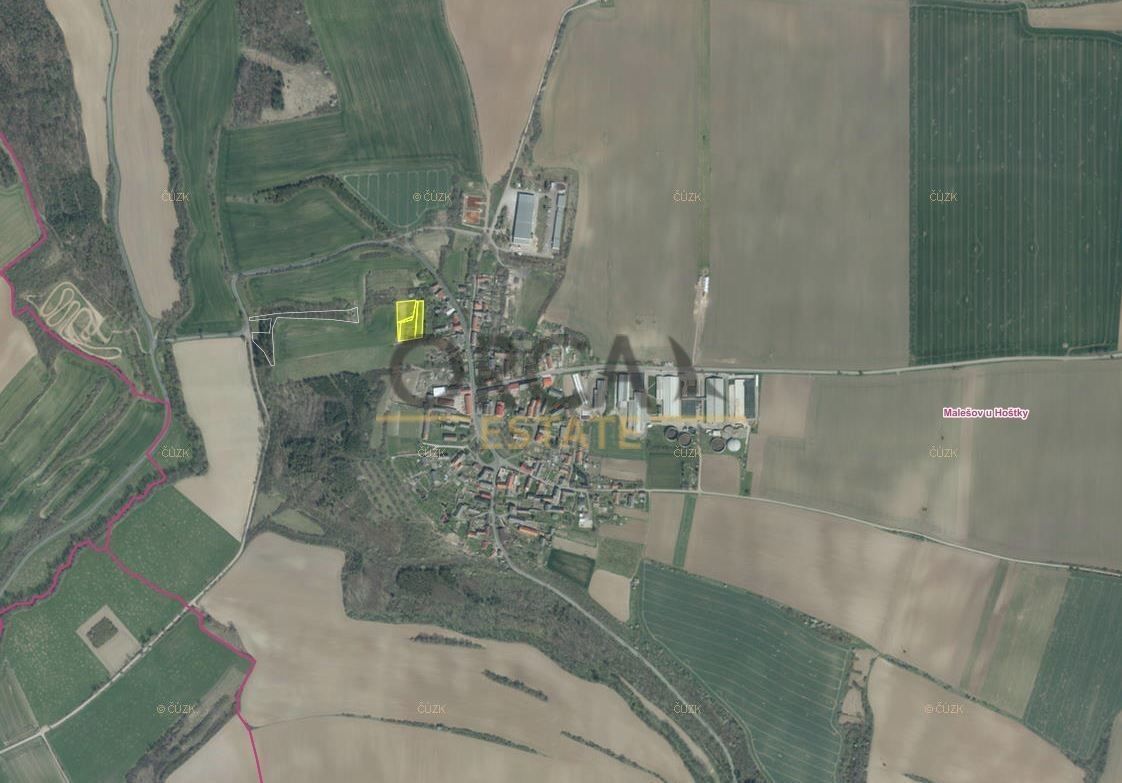Prodej pozemek - Hoštka u Roudnice nad Labem, 411 72, 629 m²