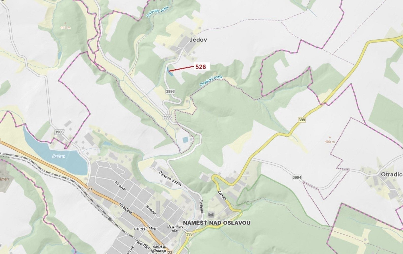 Les, 1 796 m²