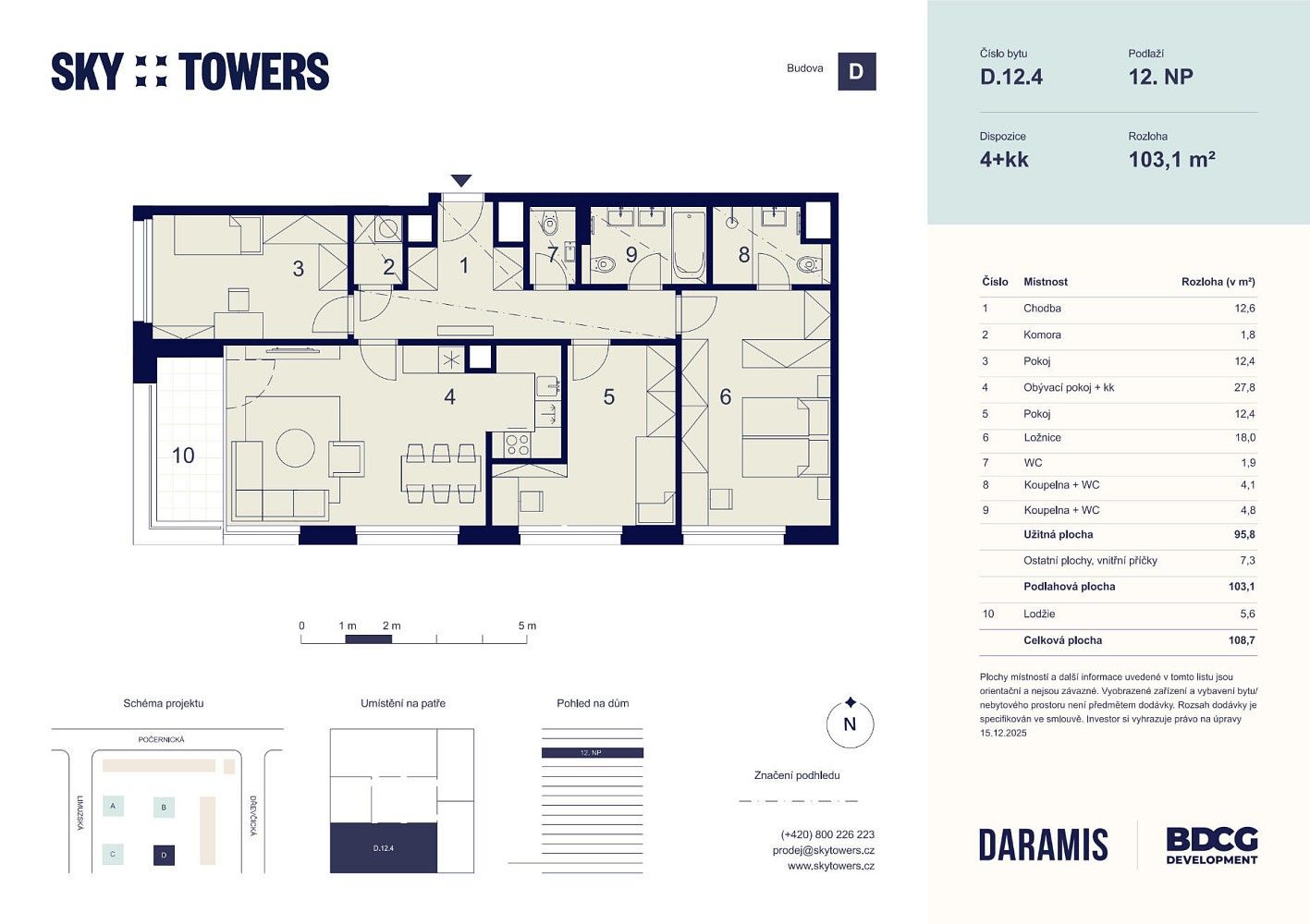 Byt 4+kk · 95 m² · Praha, okres Praha 10, Hlavní město Praha - 4