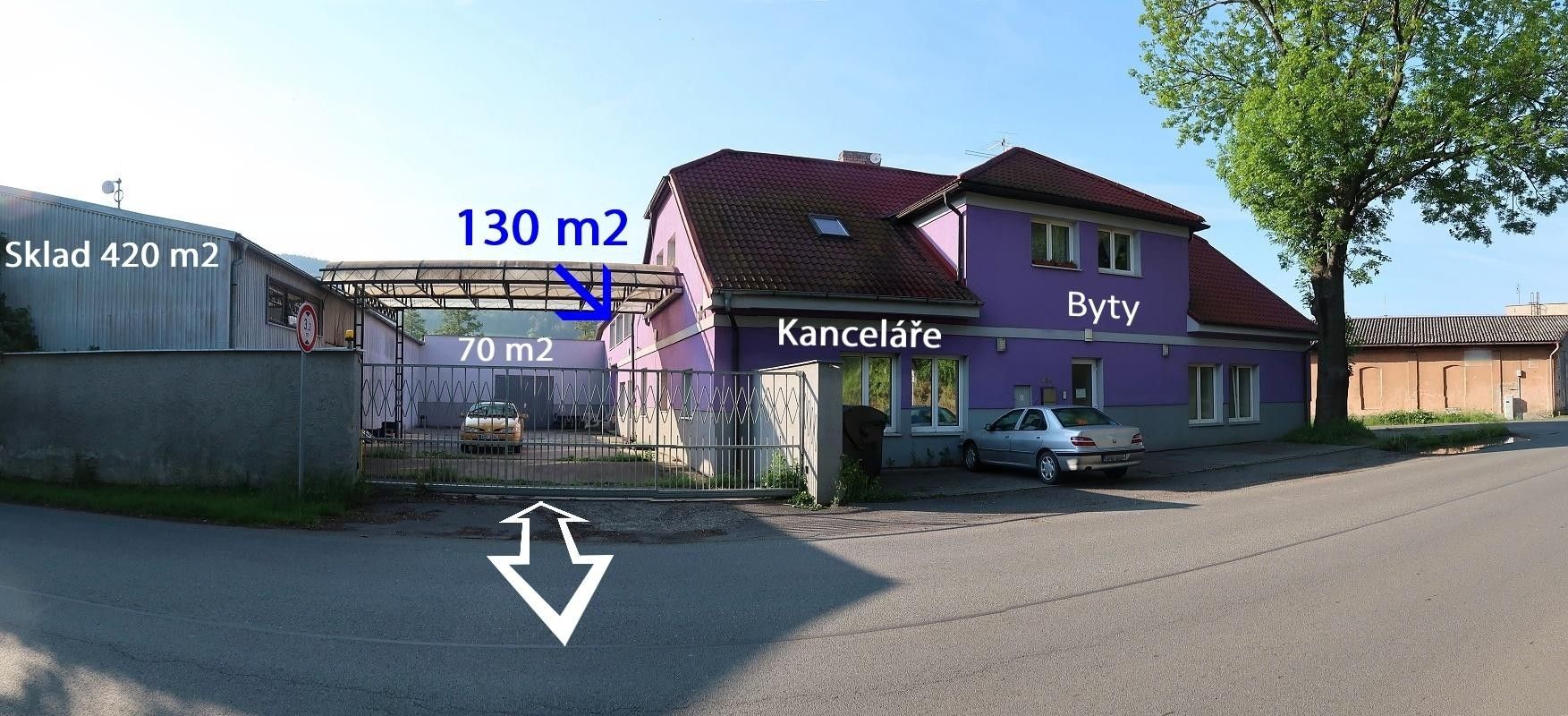 Výrobní prostory, Čs. armády, Zdice, 1 400 m² - 1