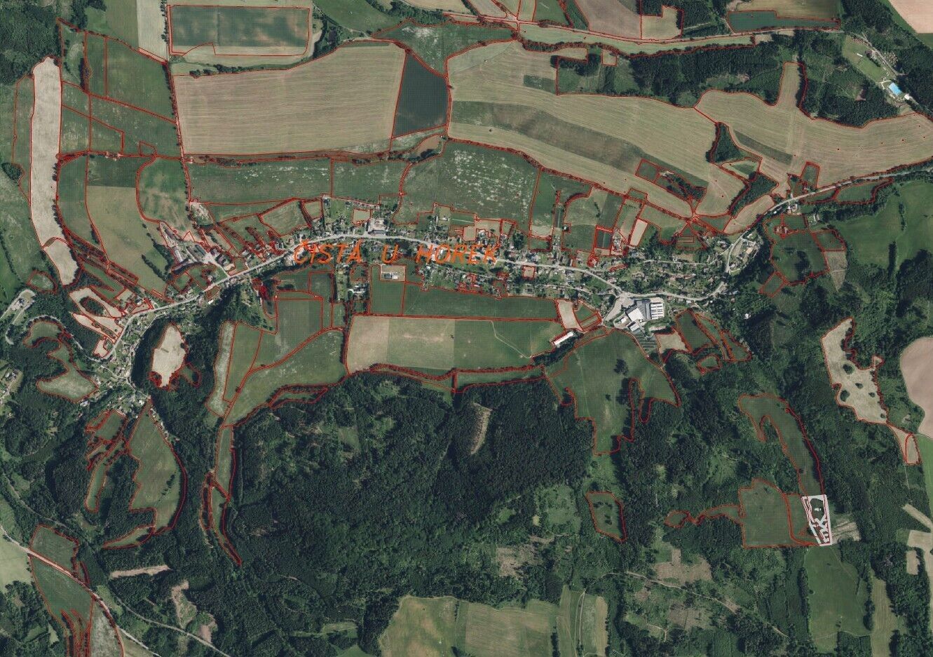 Prodej zemědělský pozemek - Čistá u Horek, 14 711 m² - 5