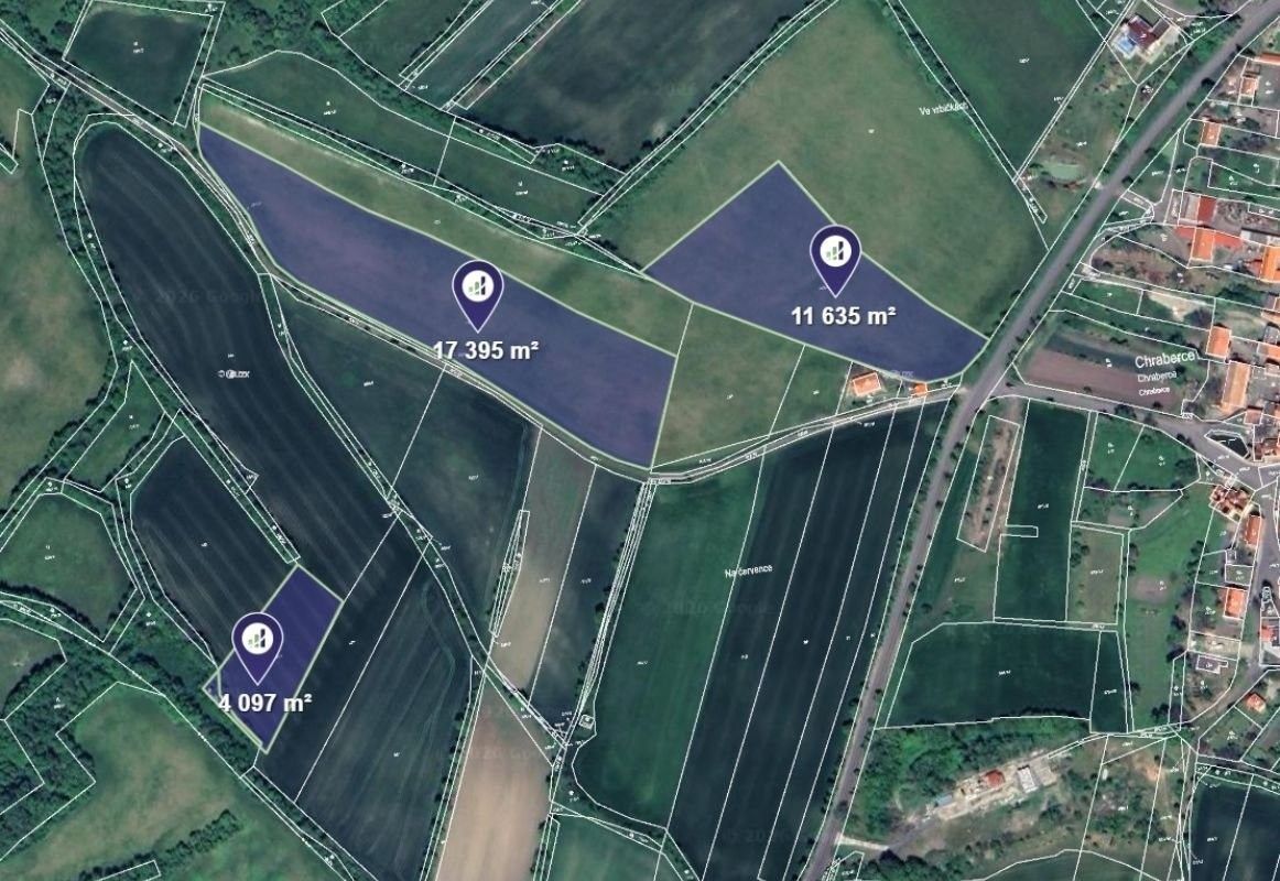 Zemědělské pozemky, Chraberce, 71 036 m²