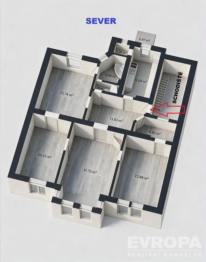 Byt 4+1 · 144 m² · Zacpalova, Opava - Předměstí - 4