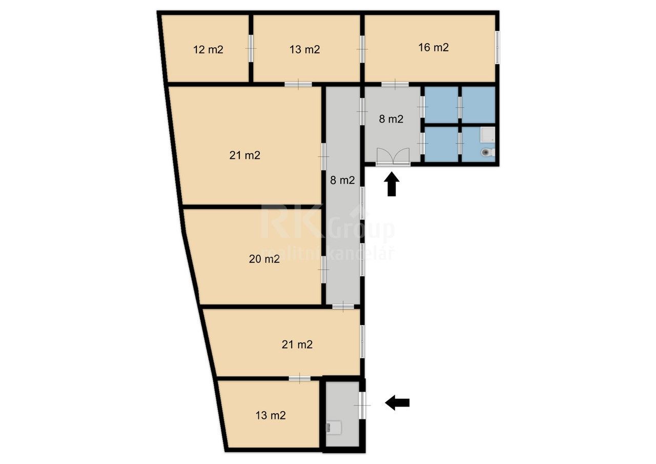 Kancelář · 180 m² · Na Neklance, Praha - 3