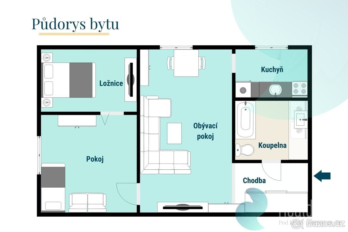 Prodej byt - Velešín, 382 32