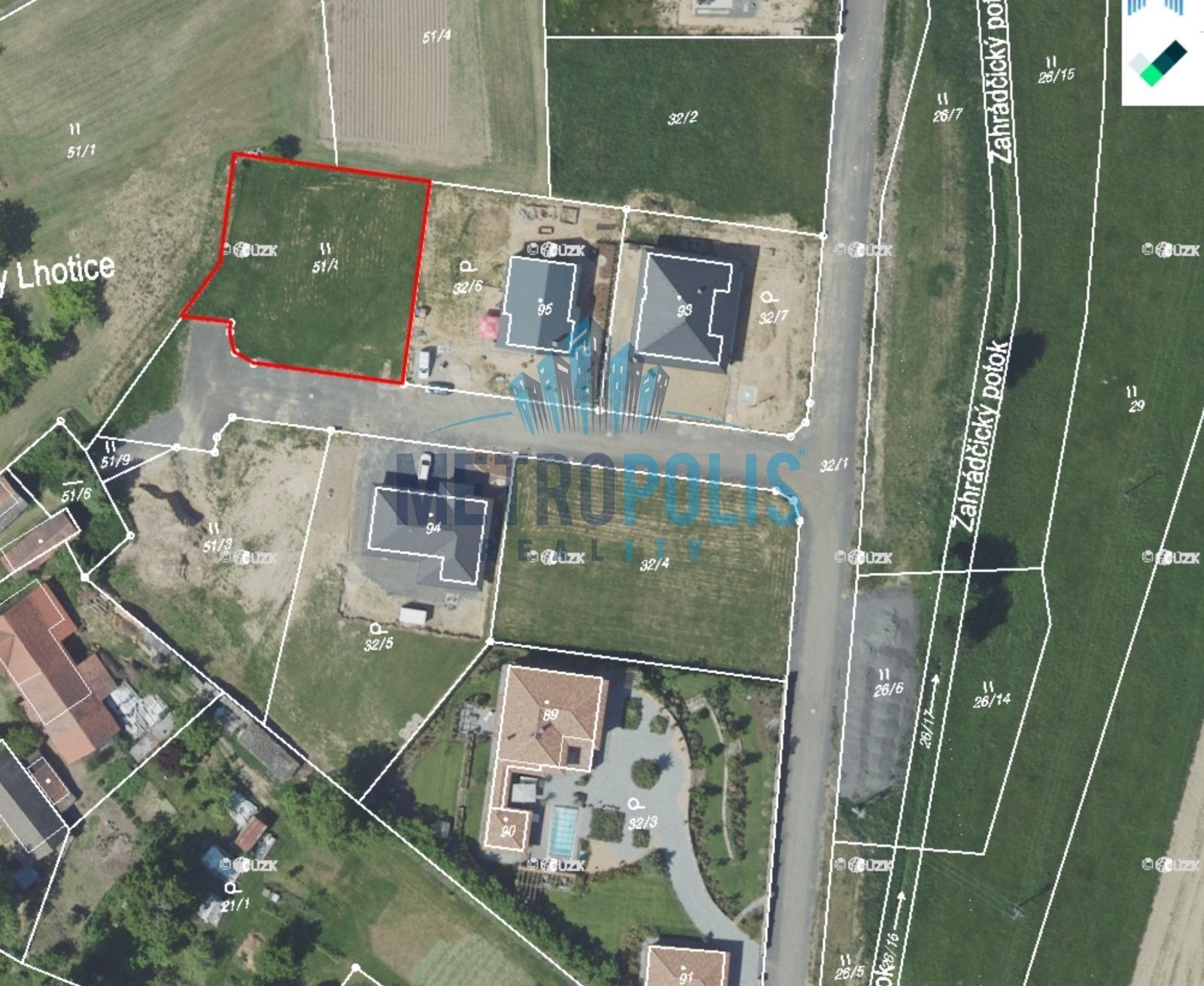 Pozemky pro bydlení, Vraždovy Lhotice, Dolní Kralovice, 1 071 m²