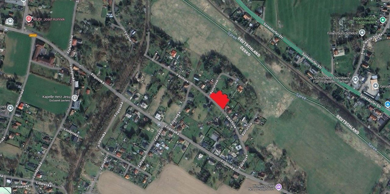 Prodej pozemek pro bydlení - Fibichova, Jiříkov, 1 m²