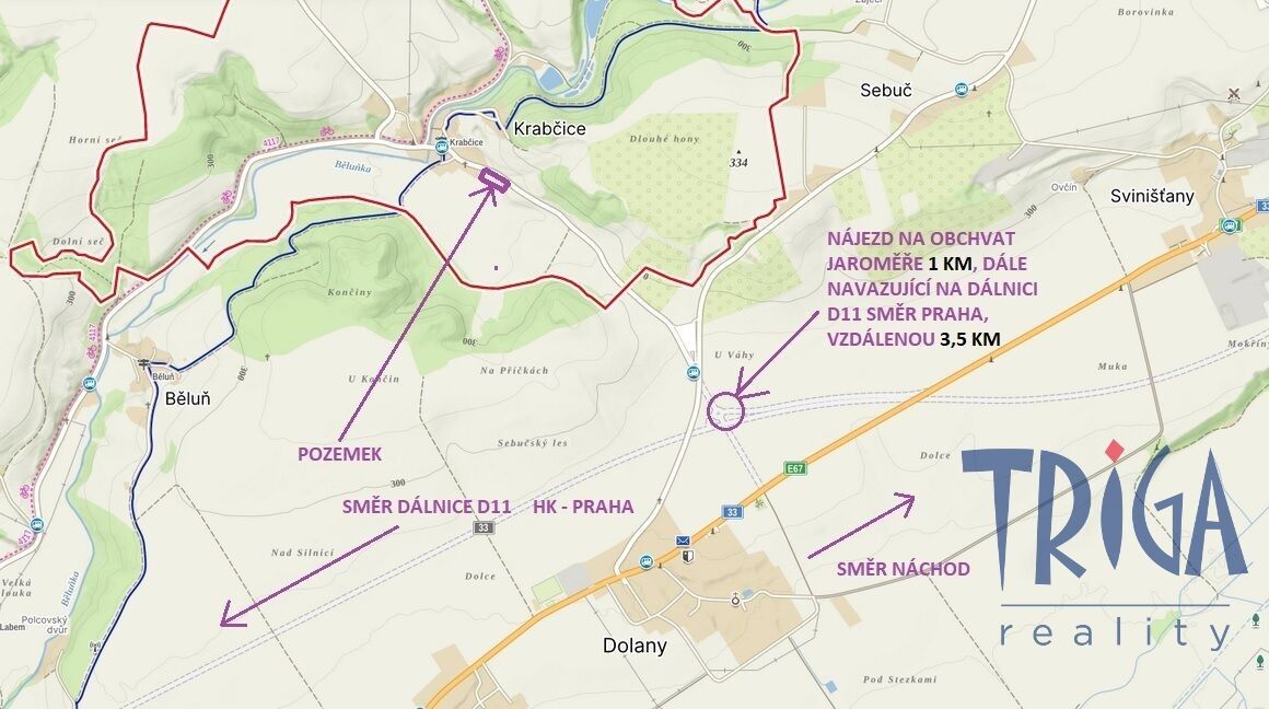 Pozemek pro bydlení · 6 552 m² · Dolany Krabčice - 4