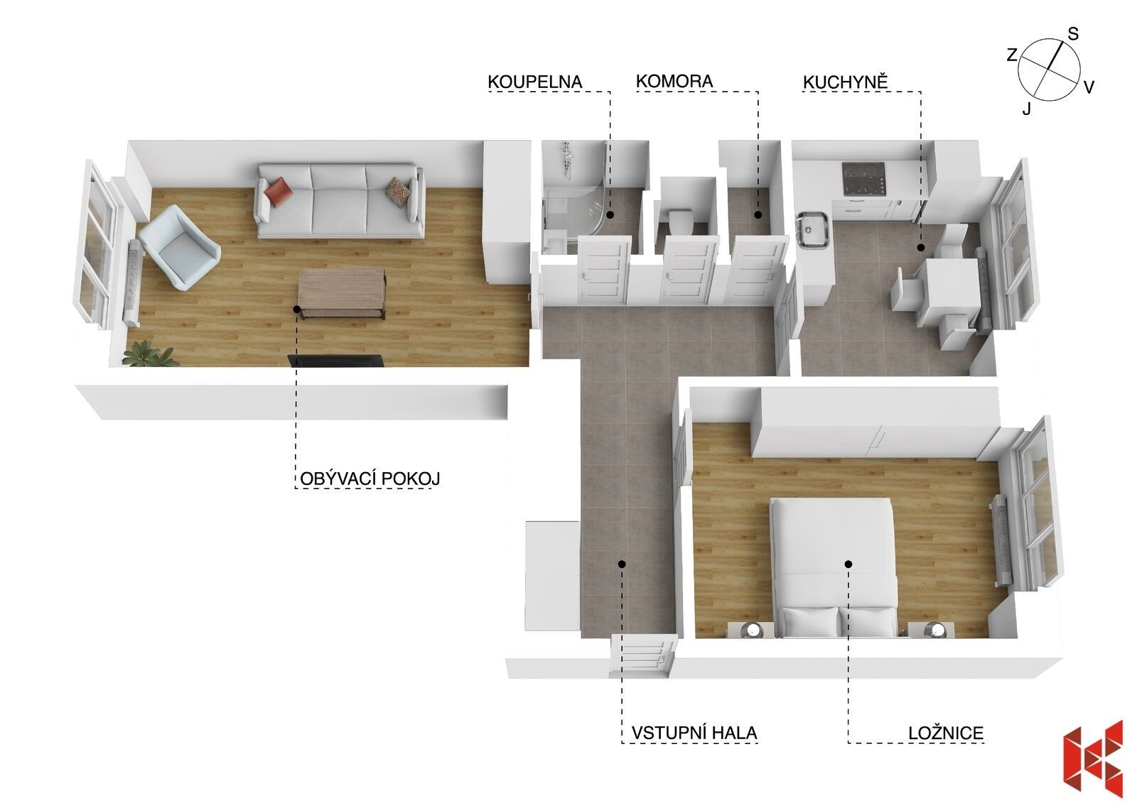Byt 2+1 · 59 m² · Litevská 1274, Praha Vršovice - 3
