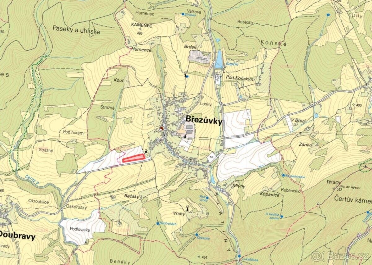 Prodej pozemek pro bydlení - Březůvky, 763 45