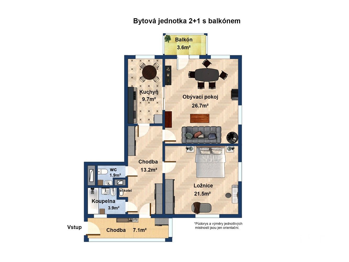 Byt 2+1 · 91 m² · Blahoslavova, Karlovy Vary - Drahovice - 4