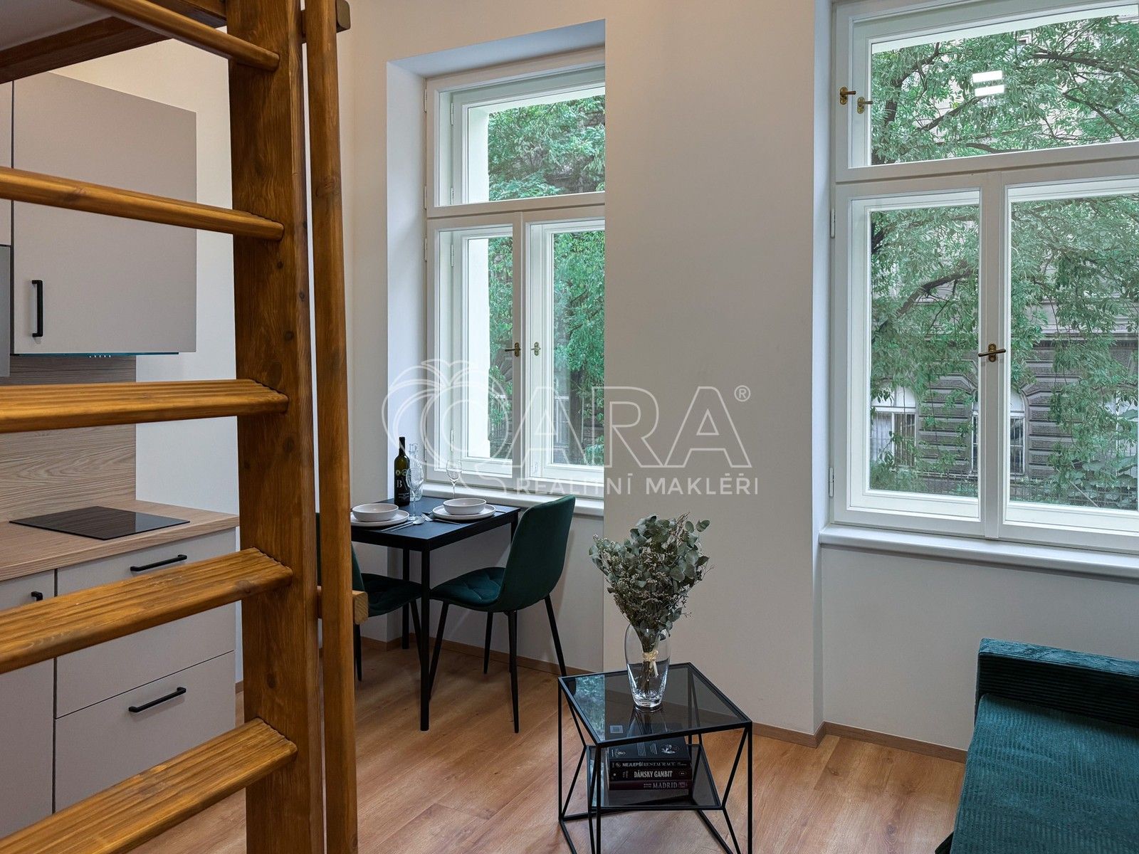 1+kk, Sokolská, Praha, 17 m²