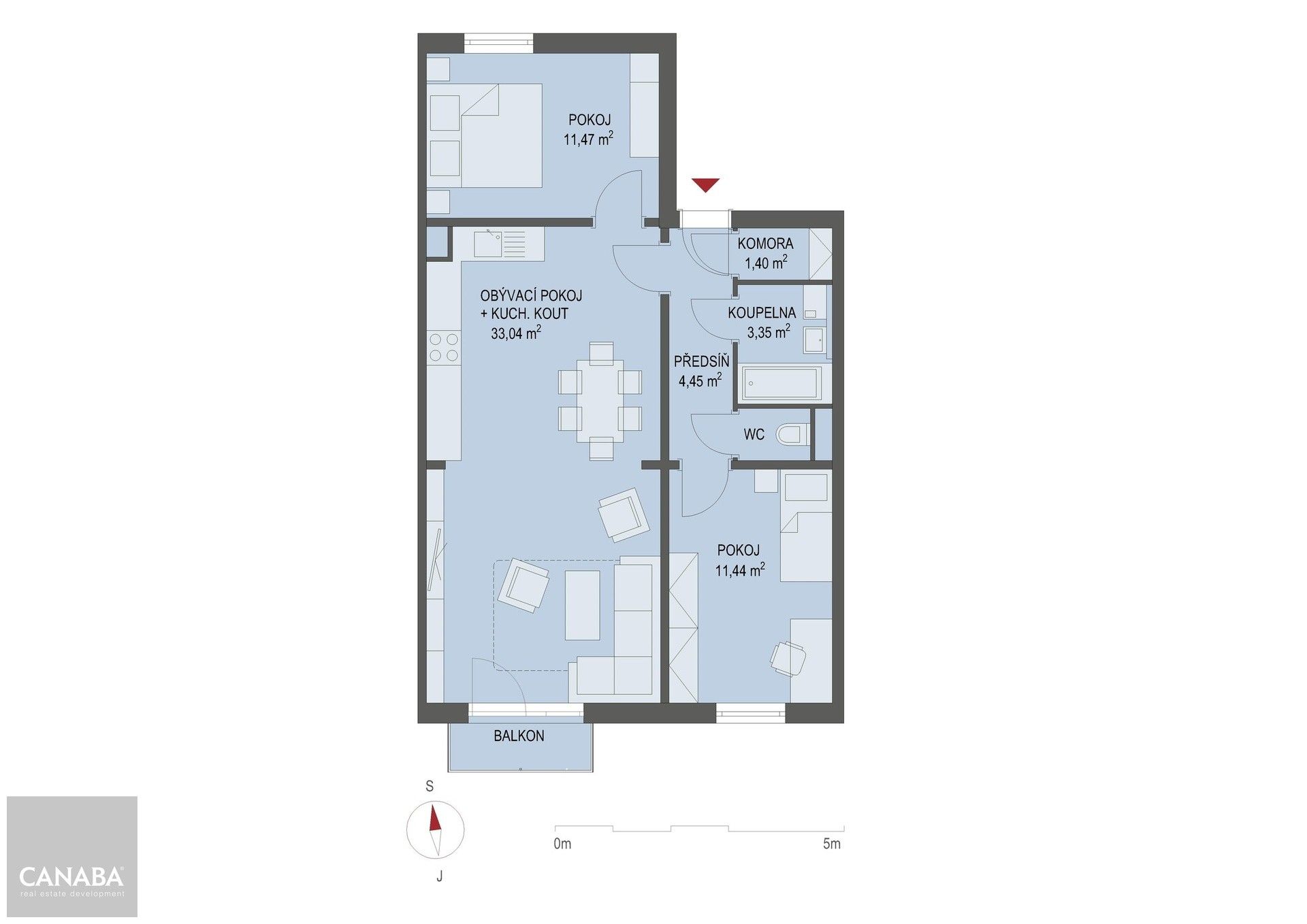 3+kk, Nehvizdy, 69 m² - 2