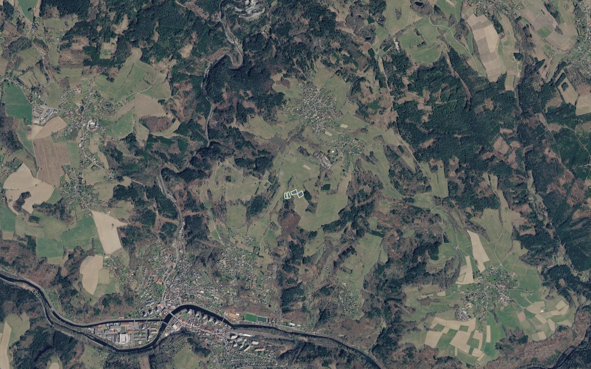 Louky, Železný Brod, 1 097 m² - 2