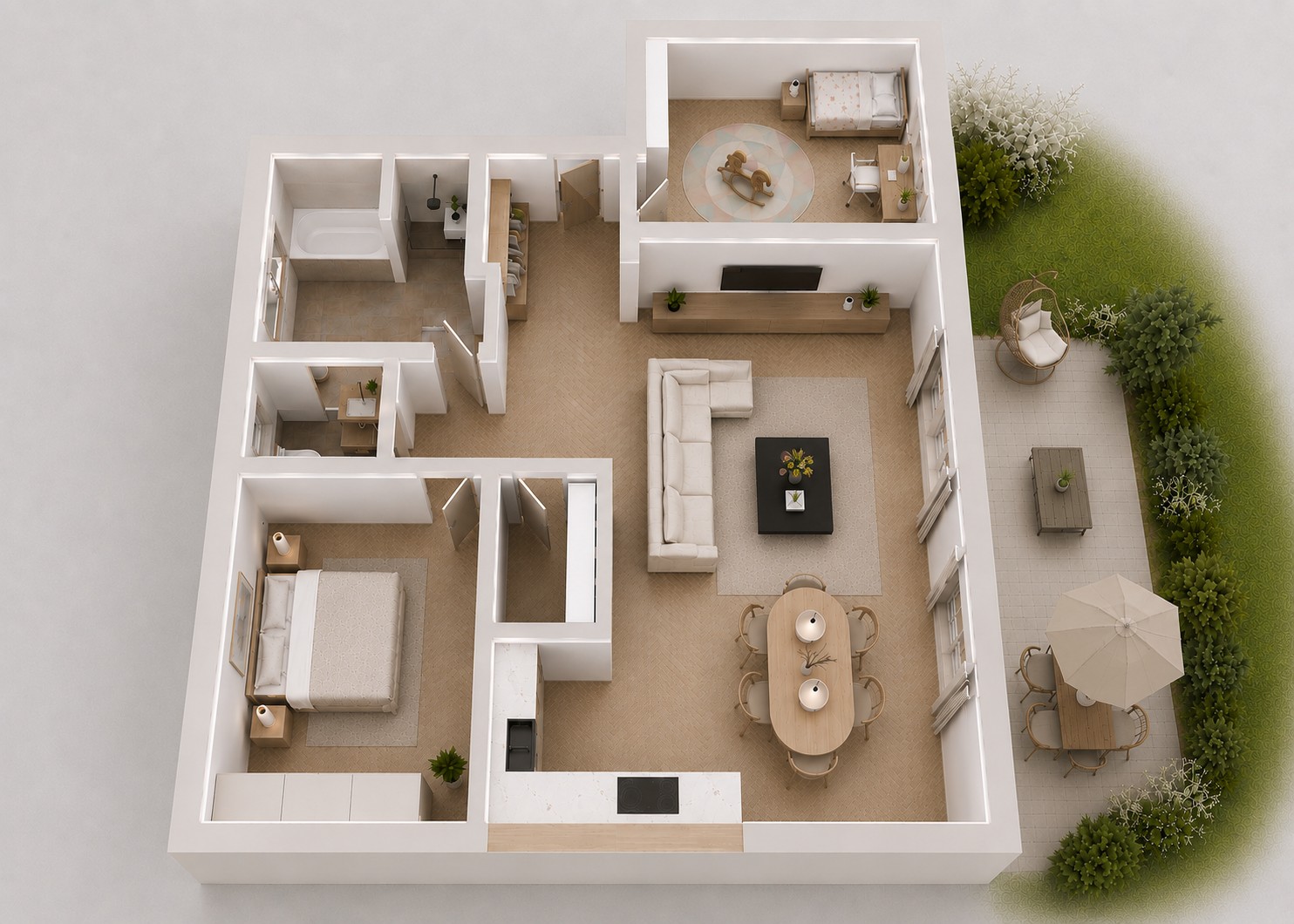 3+kk, Oskar-Frey-Straße 22, , Bádensko-Württembersko, 99 m² - 2
