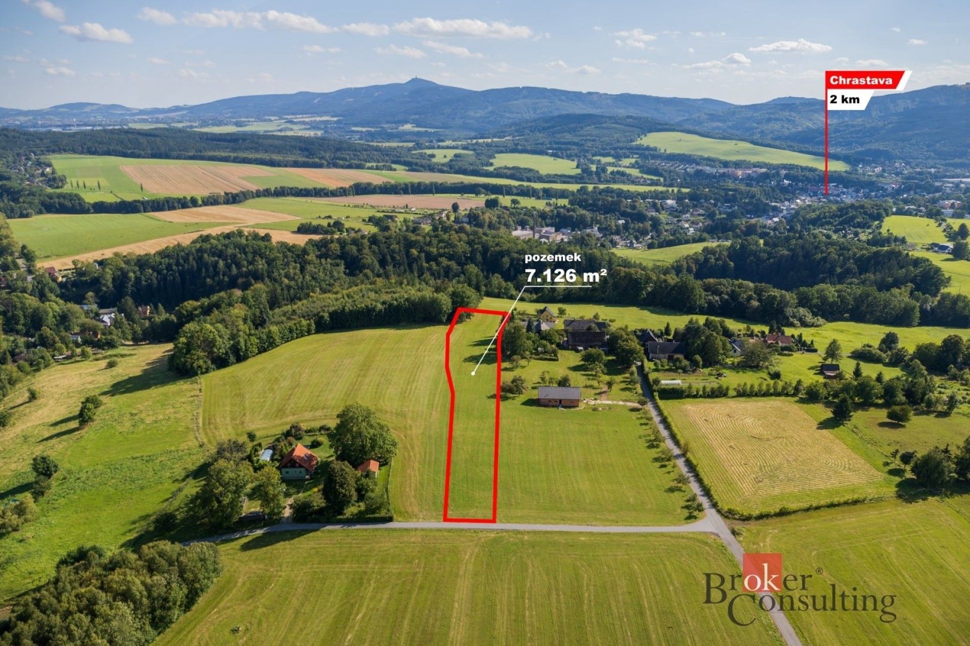 Louky, Frýdlantská, Chrastava, 7 126 m² - 1
