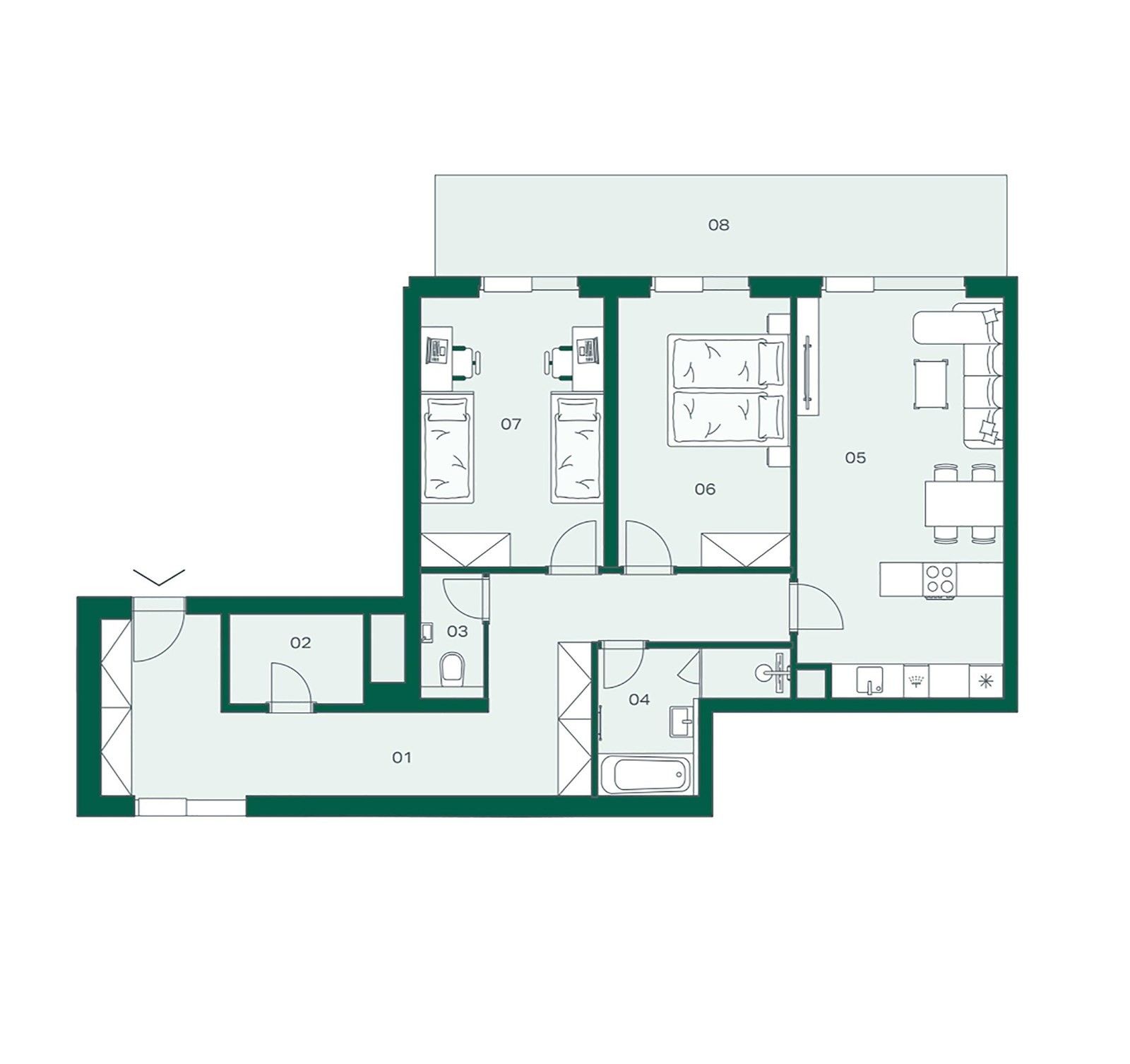 Prodej byt 3+kk - Československého exilu, Praha, 100 m²