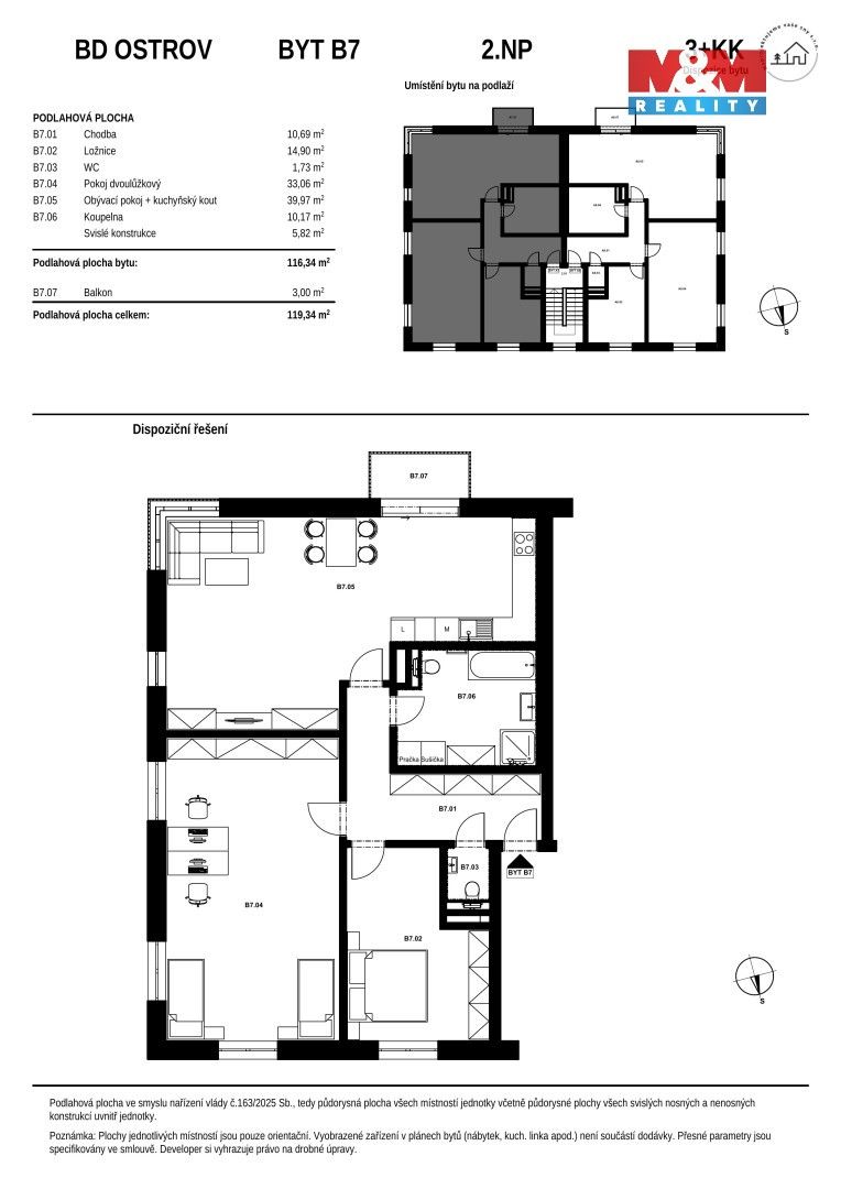 Prodej byt 3+kk - Hlavní třída, Ostrov, 119 m² - 5