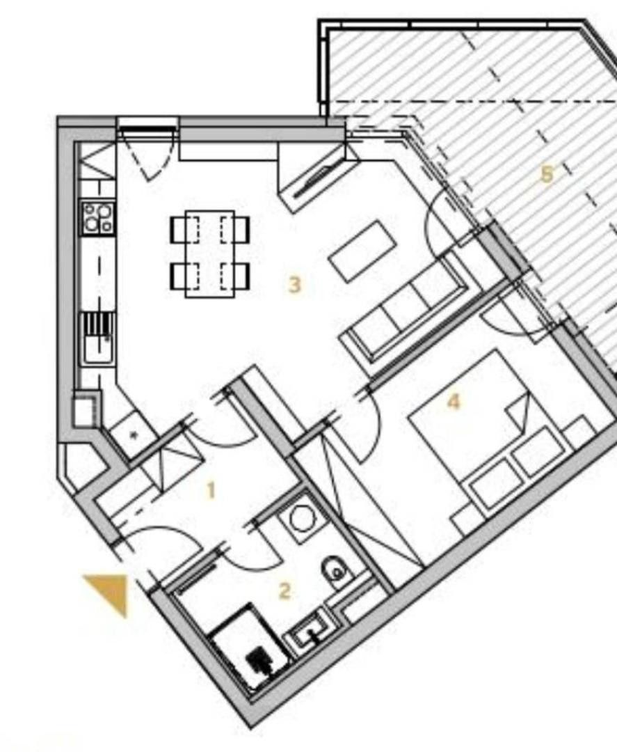 2+kk, Poručíka Vondráška, České Budějovice 2, 51 m² - 1