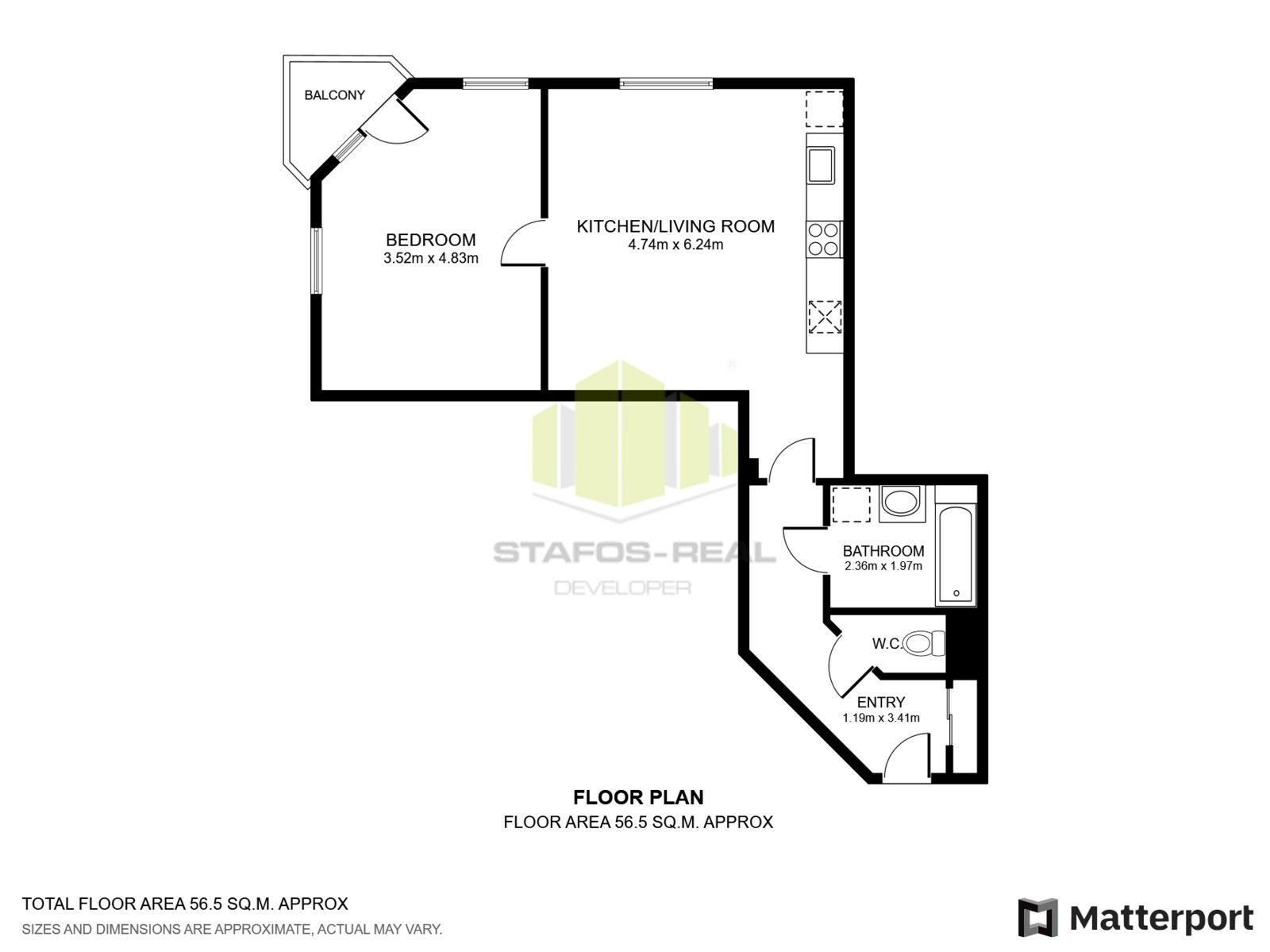 2+kk, Topolová, Olomouc Slavonín, 57 m² - 2