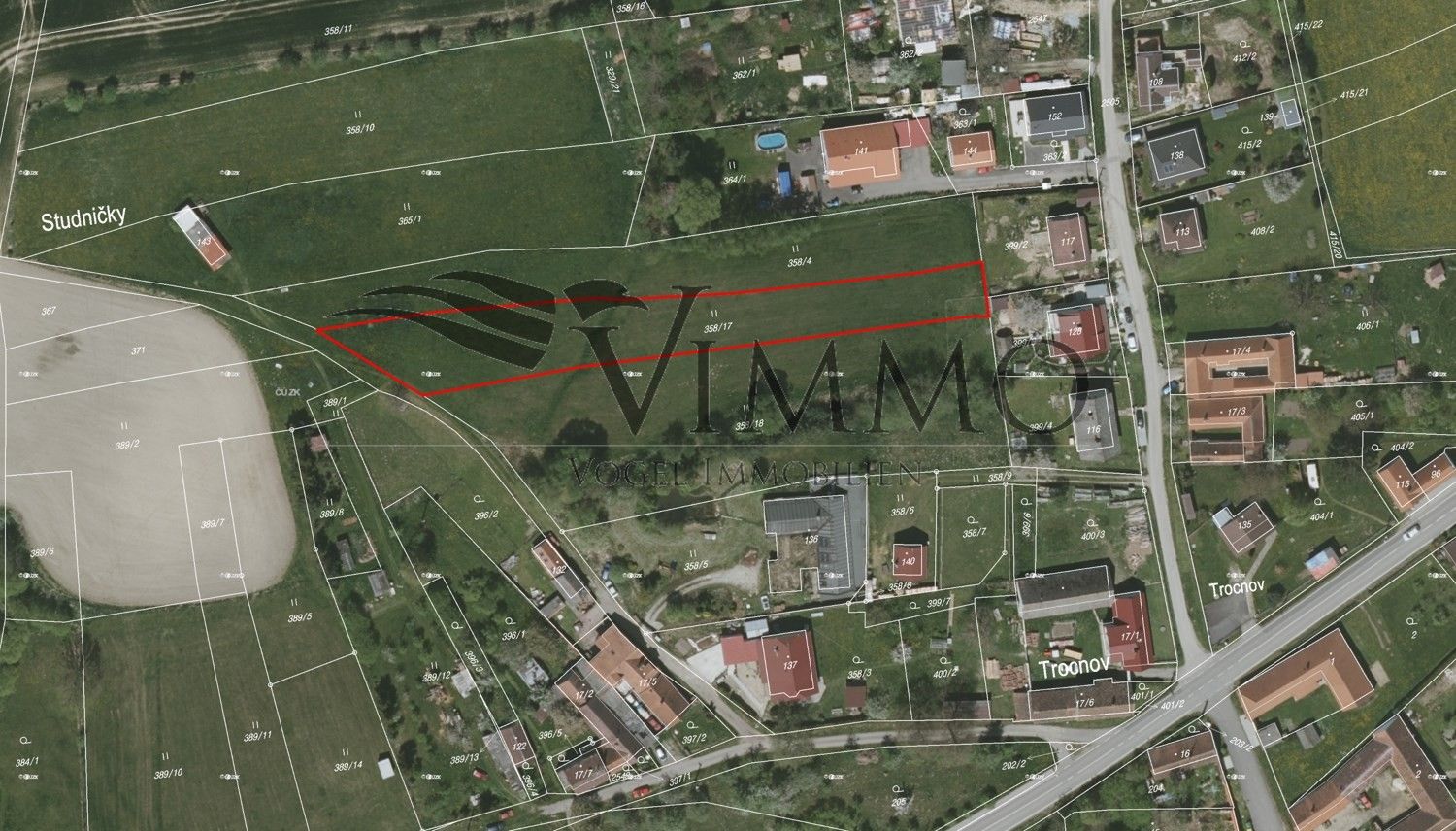 Pozemky pro bydlení, Borovany, 2 403 m²