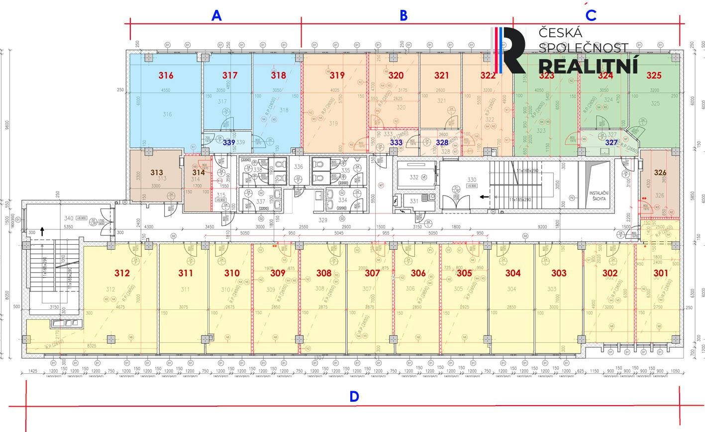 Pronájem kancelář - Kvítková, Zlín, 82 m²