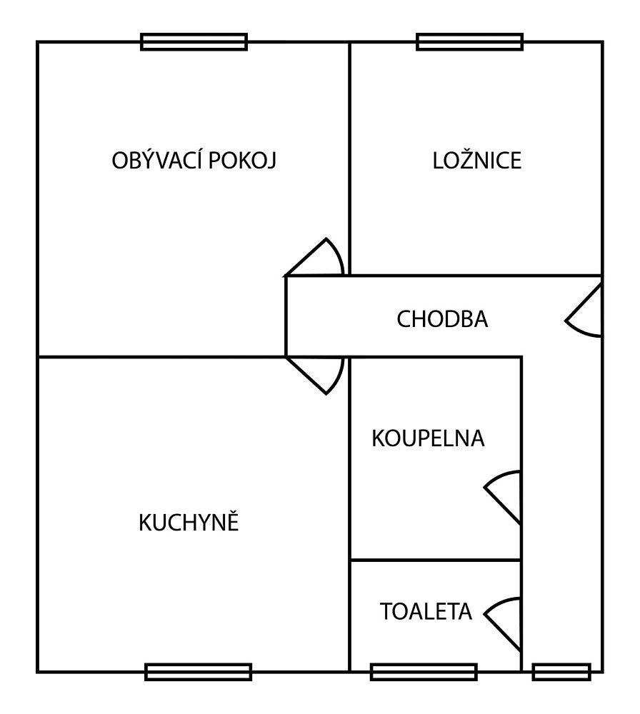Byt 2+1 · 62 m² · 28. října, Příbram - Příbram VII - 3