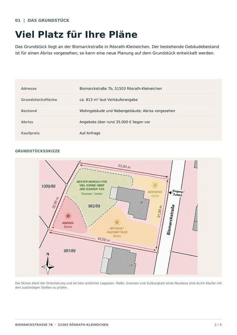 Pozemky pro bydlení, Bismarckstraße 7b, , Severní Porýní-Vestfálsko - 2