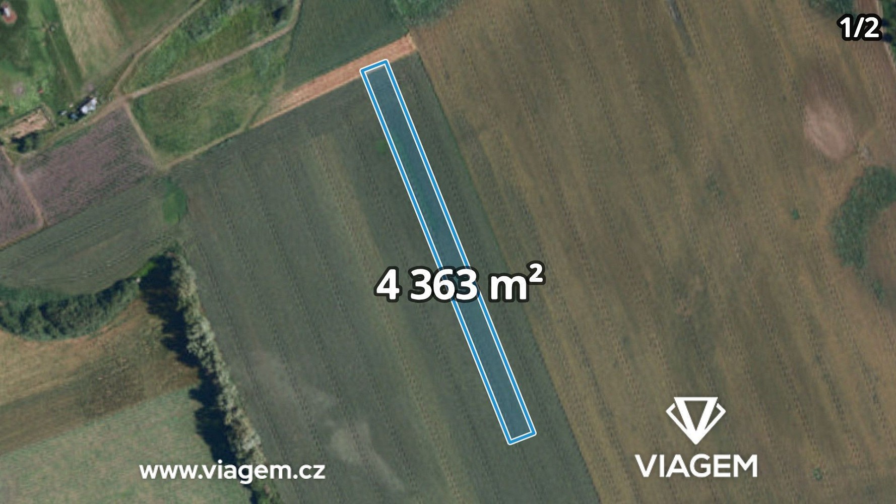Zemědělský pozemek, 1 703 m²