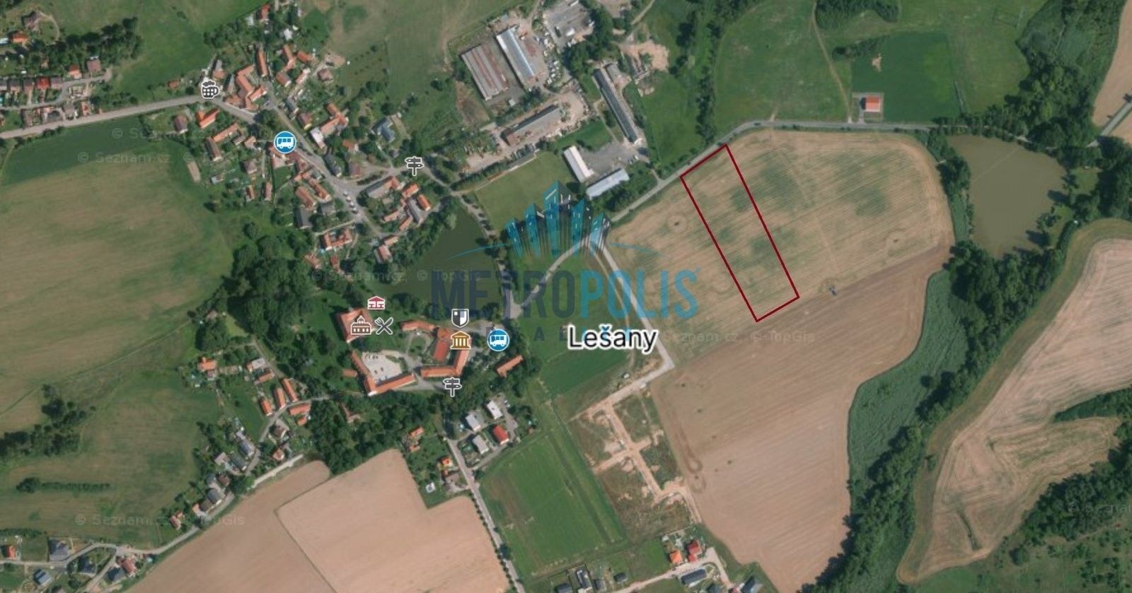 Prodej zemědělský pozemek - Lešany, 10 065 m²