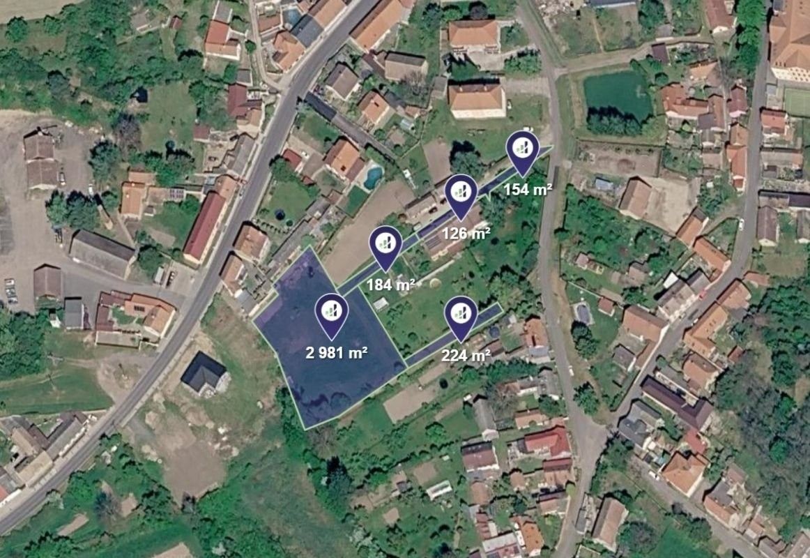 Pozemky pro bydlení, Mšené-lázně, 3 529 m² - 1