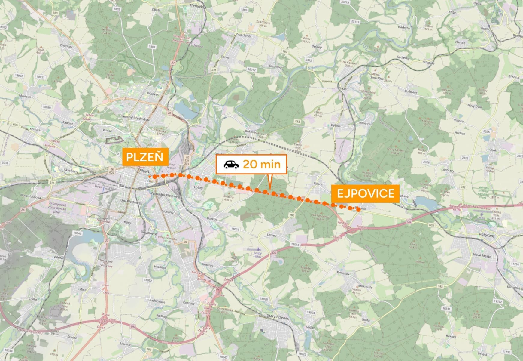 Pozemky pro bydlení, Ejpovice - 2